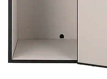 ヤマハ簡易防音室　DIY.M（ダイム）機材設置用の通線穴