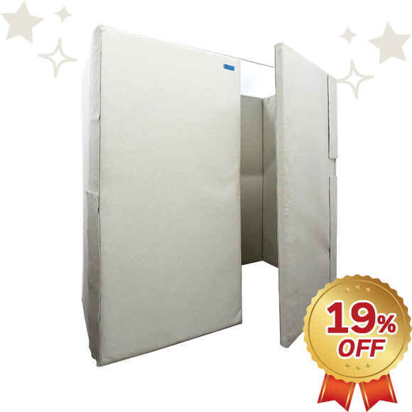 展示品特価 VERY-Q(ベリーク)簡易防音ブースセット HQ1820 Bright Booth Set(1.0畳サイズ)19% OFF!