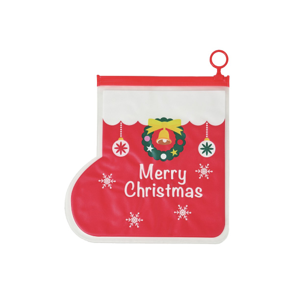クリスマスブーツ ダイカットポーチ