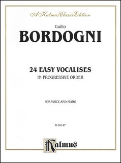 輸入　24のやさしいヴォカリーズ　(声楽教本)　24 Easy Vocalises in Progressive Order /Marco Bordogni