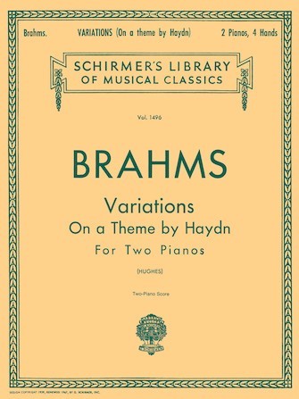 輸入　ハイドンの主題による変奏曲　Op.　56b　(2P4H　Score)　Variations on a Theme by Haydn Op. 56b /Johannes Brahms