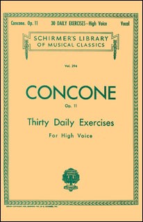 輸入　３０の毎日の練習曲　Ｏｐ．　１１　（高声用）　30 Daily Exercises Op. 11 (High Voice) /Joseph Concone