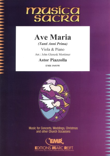 輸入　ビオラソロ　アヴェ・マリア(タンティ・アンニ・プリマ)　Ave Maria (Tanti Anni Prima) (Viola & Piano) /Astor Piazzolla