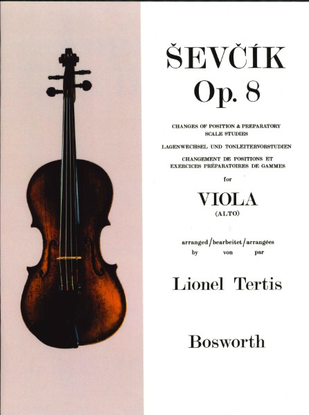 輸入　ビオラ　ヴィオラ教本　Op.　8　(ポジションの移動と音階の準備練習)　Sevcik Viola Studies  Opus 8 /Otakar Sevcik
