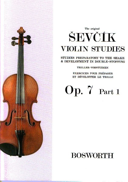 輸入　ヴァイオリン教本～トリルと重音奏法の練習　Op.　7　パート1　Sevcik Violin Studies  Opus 7 Part 1 /Otakar Sevcik