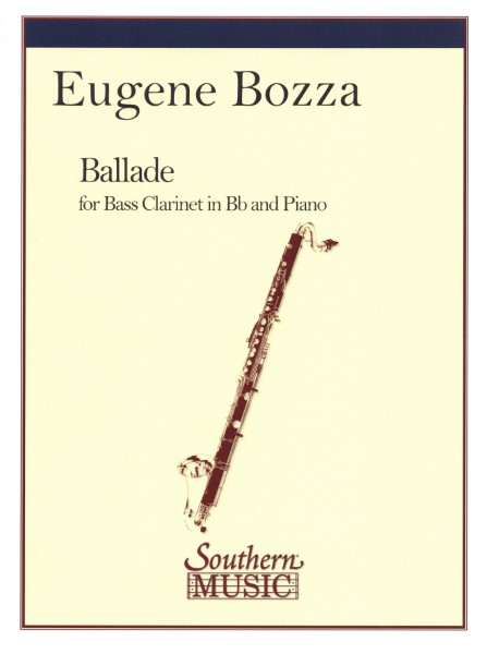 輸入　バスクラリネットソロ　バスクラリネットのためのバラード　Ballade (Bass Clarinet & Piano) /Eugene Bozza