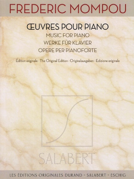 輸入　モンポウ・ピアノ作品集　Oeuvres pour Piano (Music for Piano) /Frederic Mompou