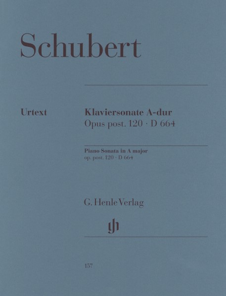 （１５７）シューベルト：ピアノ・ソナタ 第13番 イ長調 Op.120/原典版/Mies編/Theopold運指　Franz SCHUBERT Sonate Nr.13 A-ｄur Op.120/Urtext/Ed. Mies/Fing. Theopold