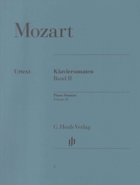 (2)モーツァルト　ピアノソナタ(2)　(原典版/ヘンレ社)WOLFGANG AMADEUS MOZART Piano Sonatas Volume II Ernst Herttrich (Ed