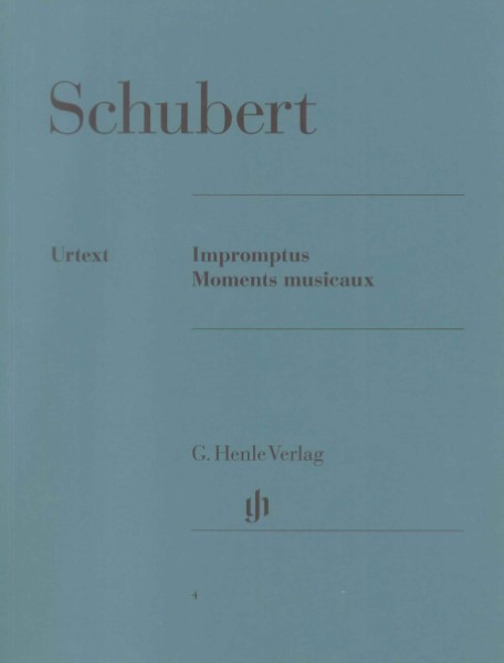 (4)シューベルト　即興曲/楽興の時　(原典版/ヘンレ社)FRANZ SCHUBERT Impromptus and Moments musicaux Walter Gieseking (Edito