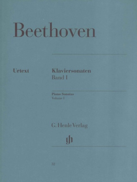 (32)ベートーヴェン　ピアノソナタ集(1)　(原典版/ヘンレ社)Hansen運指 LUDWIG VAN BEETHOVEN Piano Sonatas Volume I Bertha