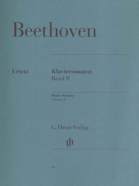 (34)ベートーヴェン　ピアノソナタ集(2)　(原典版/ヘンレ社)LUDWIG VAN BEETHOVEN Piano Sonatas Volume II Bertha Antonia W