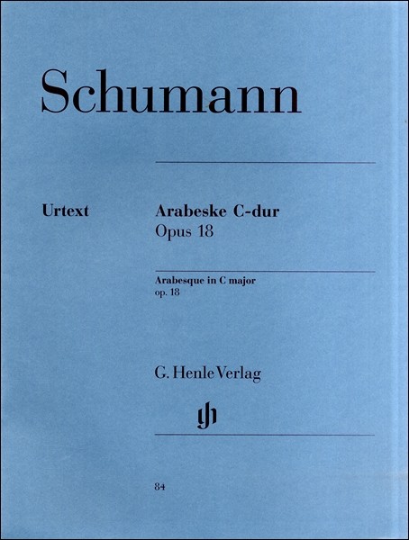 (84)シューマン　アラベスク　(原典版/ヘンレ社) ROBERT SCHUMANN Arabesque C major op. 18 Ernst Herttrich (Editor) Walther L