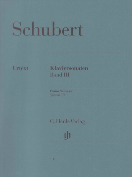 (150)シューベルト　ピアノソナタ(3)　(原典版/ヘンレ社)