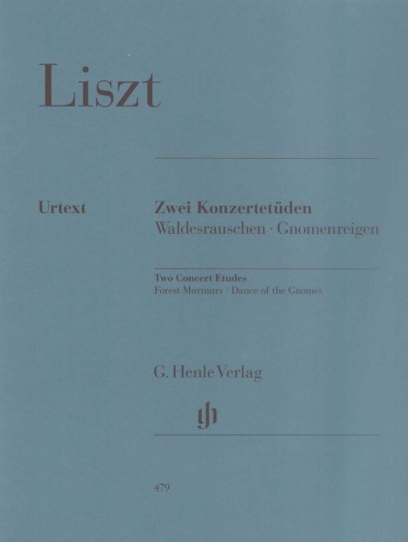 (479)リスト　2つの演奏会用練習曲　(原典版/ヘンレ社)
