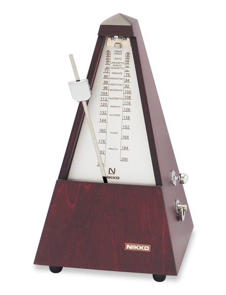 ニッコー木製メトロノーム　シルバー