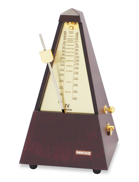 ニッコー木製メトロノーム　ゴールド