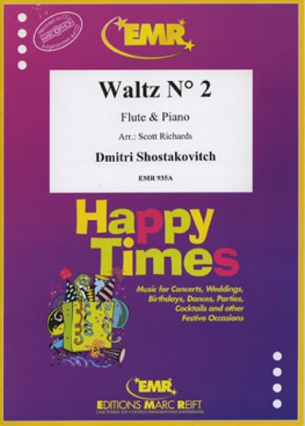 ＭＳＯＦＬ１３５５　輸入　ワルツ・2番（ドミートリイ・ショスタコーヴィチ）（フルート+ピアノ）【WaltzNo.2】