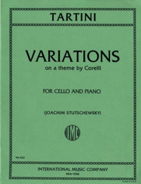 ＭＳＯＣＨ２１６　輸入　コレッリのテーマによる変奏曲（ジュゼッペ・タルティーニ）（チェロ+ピアノ）【VariationsonaThemebyCorelli】