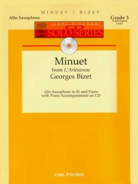 MSOAX1137　輸入　メヌエット「アルルの女」より(ジョルジュ・ビゼー)(アルトサックス+ピアノ)【MinuetFrom’L’Arlesienne’】