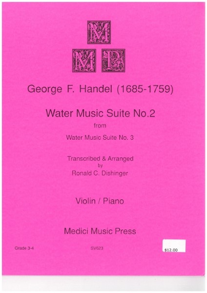 ＭＳＯＶＮ１１５４　輸入　組曲「水上の音楽」第2番（ヘンデル）（ヴァイオリン+ピアノ）【WaterMusicSuiteNo.2】
