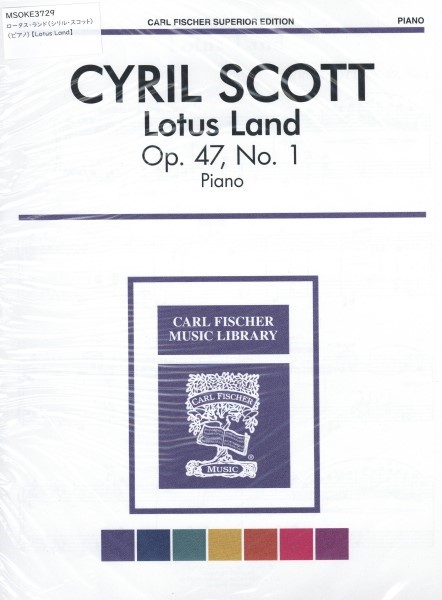 ＭＳＯＫＥ３７２９　輸入　ロータス・ランド（シリル・スコット）（ピアノ）【LotusLand】