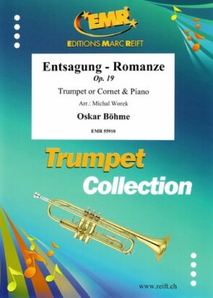 ＭＳＯＴＰ３８０９　輸入　エンツァグン - ロマンツェ Op.19（オスカー・ベーメ）（トランペット+ピアノ）【Entsagung - Romanze Op.19】