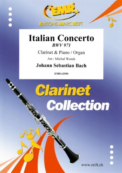 MSOCL4801　輸入　イタリア協奏曲(バッハ)(クラリネット+ピアノ)【Italian Concerto】