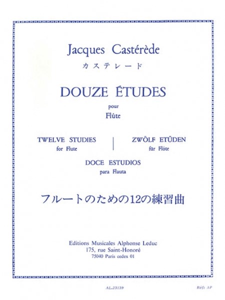 ＭＳＯＦＬ１９６３　輸入　フルートのための１２の練習曲（ジャック・カステレード） (フルート）【Douze Etudes】
