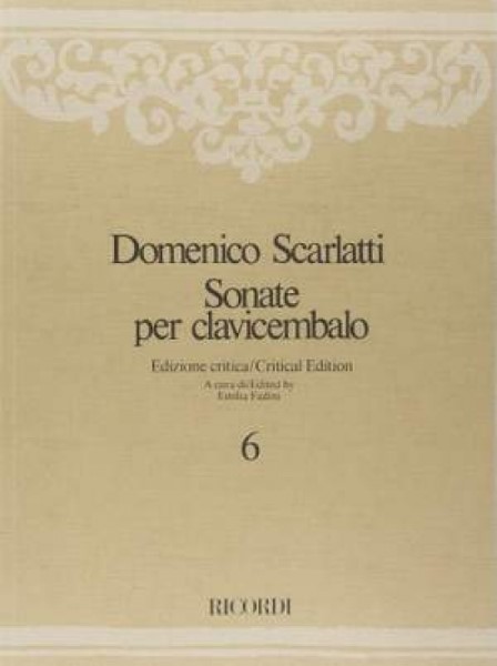 MSOKE6282　輸入　ソナタ集・Vol.6・原典版(ドメニコ・スカルラッティ) (ピアノ)