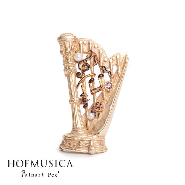HOFMUSICA　ハルモニア・ハープブローチ