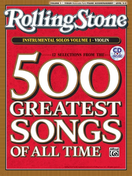 ＶＮＳ８８３　輸入　ローリングストーン誌が選ぶ「歴代最高の５００曲」から１２曲，ｖｏｌ．１【ヴァイオリン編】（インストゥルメンタル・プレイ・アロング・シリーズ、ＣＤ付）
