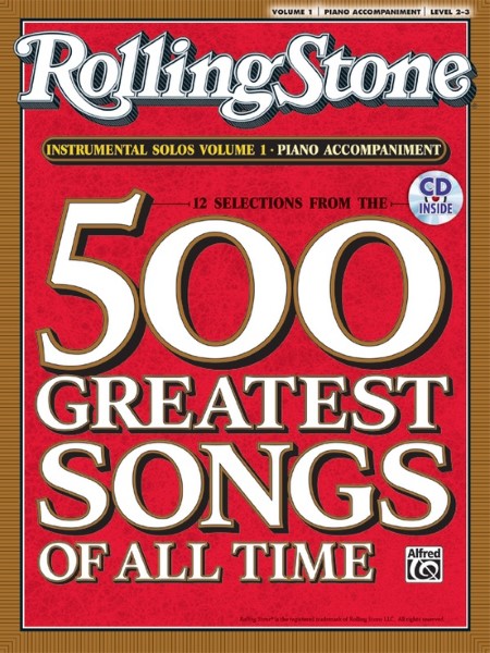ＰＮＰ５３８８　輸入　ローリングストーン誌が選ぶ「歴代最高の５００曲」から１２曲，ｖｏｌ．１【ピアノ伴奏編】（インストゥルメンタル・プレイ・アロング・シリーズ、ＣＤ付）《輸入ピアノ楽譜》