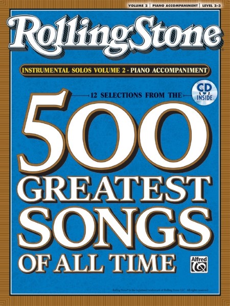ＰＮＰ５３８９　輸入　ローリングストーン誌が選ぶ「歴代最高の５００曲」から１２曲，ｖｏｌ．２【ピアノ伴奏編】（インストゥルメンタル・プレイ・アロング・シリーズ、ＣＤ付）《輸入ピアノ楽譜》