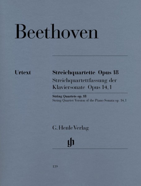 ＳＱＴ１０１　輸入　ベートーヴェン／弦楽四重奏曲　作品１８の１－６、弦楽四重曲　ヘ長調《輸入弦楽四重奏楽譜》