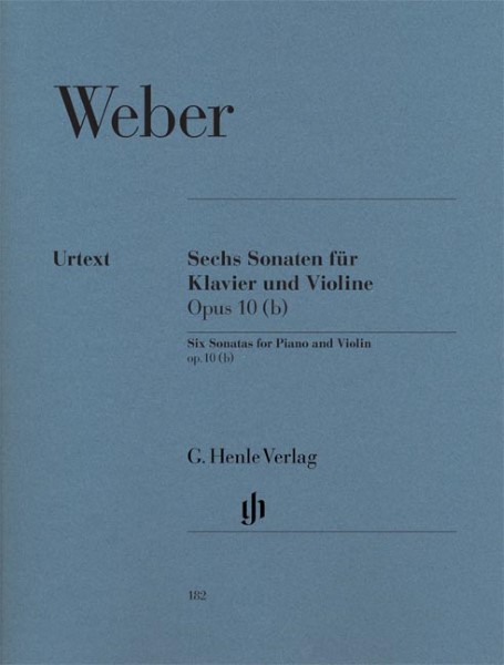 ＶＮＳ８８７　輸入　ウェーバー／ヴァイオリンのための６つのソナタ集《輸入ヴァイオリン楽譜》