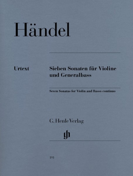 ＶＮＳ８８８　輸入　ヘンデル／ヴァイオリンと通奏低音のための７つのソナタ集《輸入ヴァイオリン楽譜》