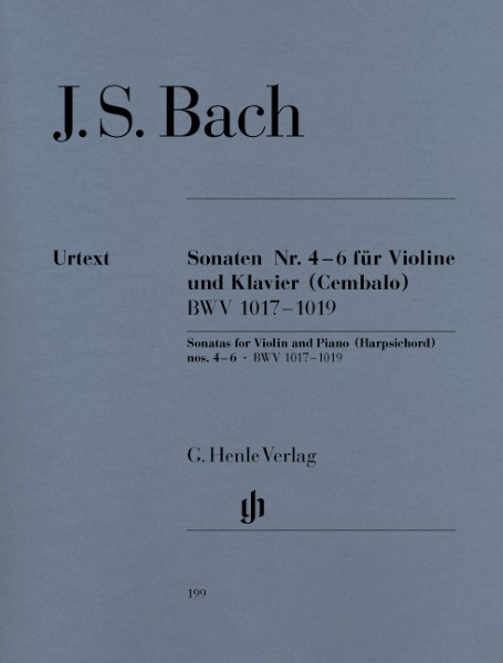 ＶＮＳ８９１　輸入　ヴァイオリンとピアノ（チェンバロ）のためのソナタ集　Ｎｏｓ．　４－６　ＢＷＶ　１０１７－１０１９　《輸入ヴァイオリン楽譜》