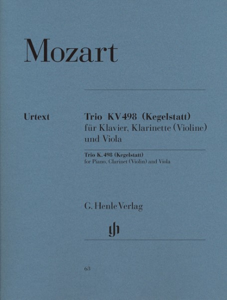 ＳＥＢ９９　輸入　モーツァルト／ピアノ、クラリネットとヴィオラのための三重奏曲　変ホ長調　Ｋ．４９８《輸入三重奏楽譜》