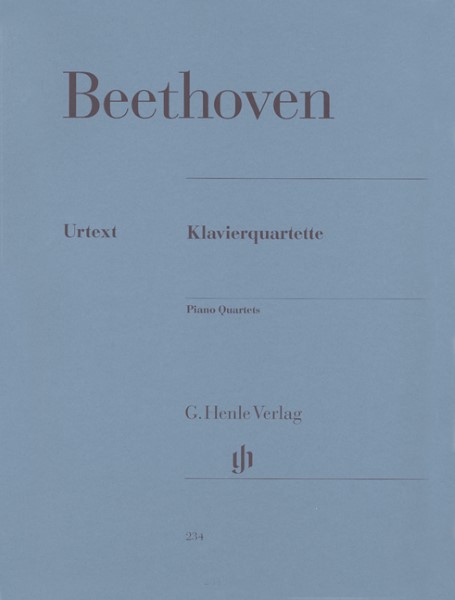 ＳＥＢ１００　輸入　ベートヴェン／ピアノ四重奏曲集　《輸入四重奏楽譜》