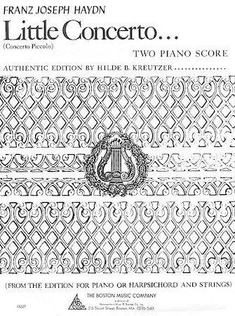 PNC4534　輸入　フランツ・ヨーゼフ・ハイドン/2台のピアノのためのハ長調小協奏曲《輸入ピアノ楽譜》