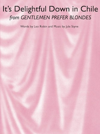 PNP6960　輸入　イッツ・デライトフル・ダウン・イン・チリ(ミュージカル「紳士は金髪がお好き」より)《輸入ピアノ楽譜》
