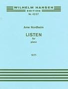 PNC4564　輸入　アルネ・ノールヘイム/リッスン《輸入ピアノ楽譜》