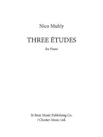 PNC4698　輸入　ニコ・マーリー/3つのエチュード《輸入ピアノ楽譜》