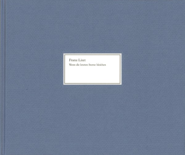 VOC1768　輸入　リスト/最後の星が消えるとき(声楽とピアノのための歌曲/遺作)【自筆譜ファクシミリ版】(原典版/ヘンレ社