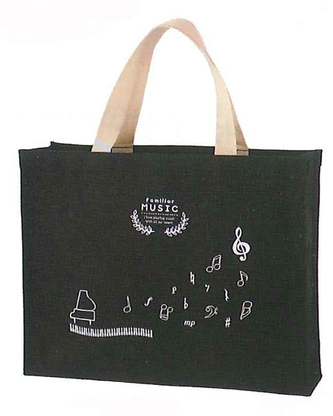 FM6315-01　レッスンバッグ familiar MUSIC(ブラック)