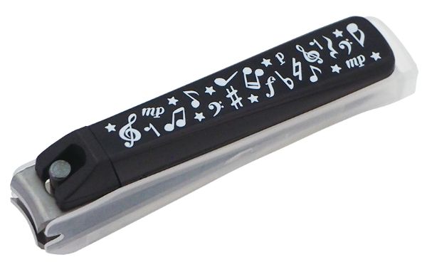 爪切り　ブラック　音符