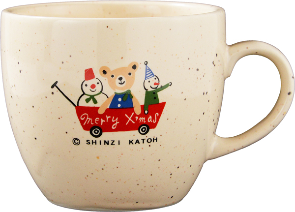 森のクリスマスマグSベアメール(クリーム)
