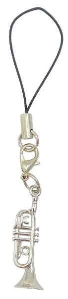 立体管楽器ストラップ　トランペット　シルバー