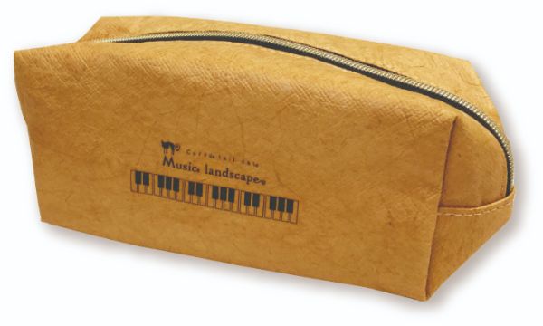 クラフト風ペンポーチ　Music　landscape
